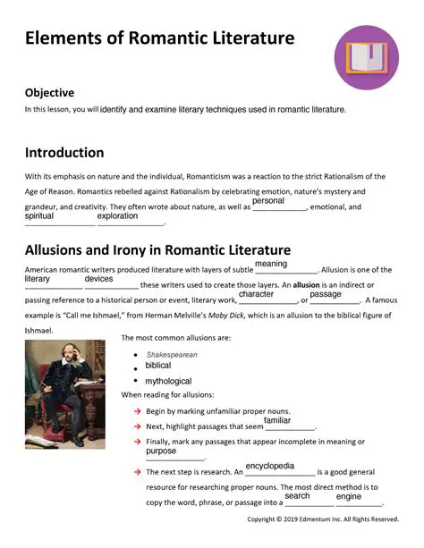 Key themes of Romantic literature