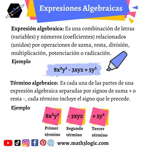 La resta entre expresiones algebraicas