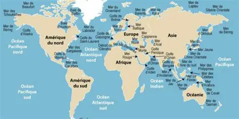 Les mers les plus importantes