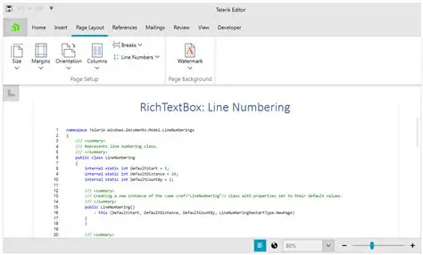 Line Numbering and Text Manipulation