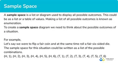 List of Elements of the Sample Space