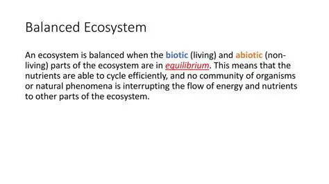 Maintain ecosystem balance