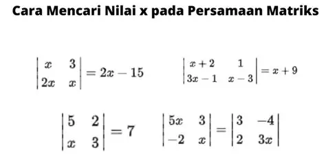 Mencari Nilai x yang Tepat