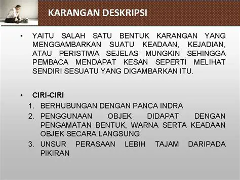 Menggambarkan suatu keadaan