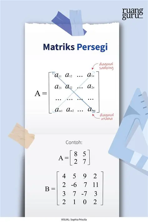 Mengidentifikasi Elemen Matriks