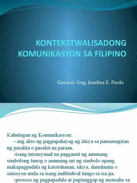 Mga Suliranin sa Pagkakaroon ng Kontekstwalisadong Komunikasyon