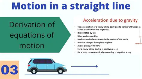 Movement in a straight line