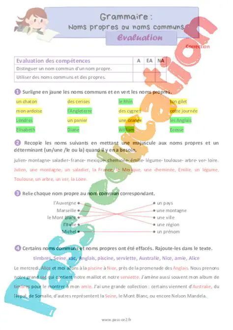 Ne confondez pas les noms propres avec les noms communs