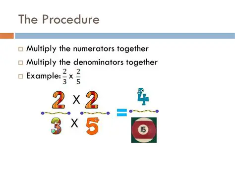Not multiplying the numerators