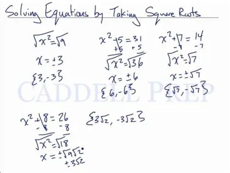 Not taking the square root