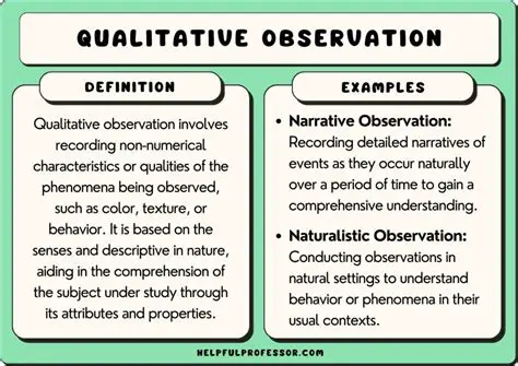 Observations and Initial Thoughts