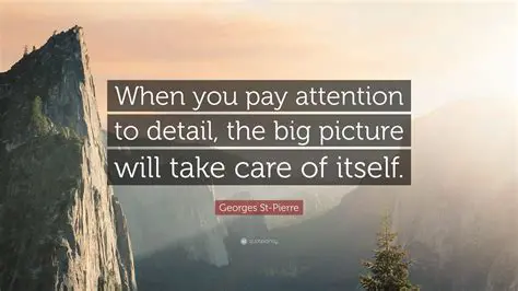 Pay close attention to the details