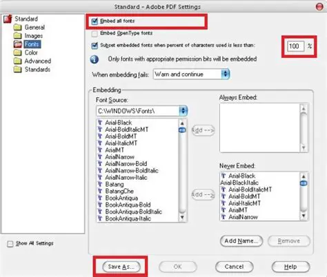 PDF supports Font Embedding and Encryption