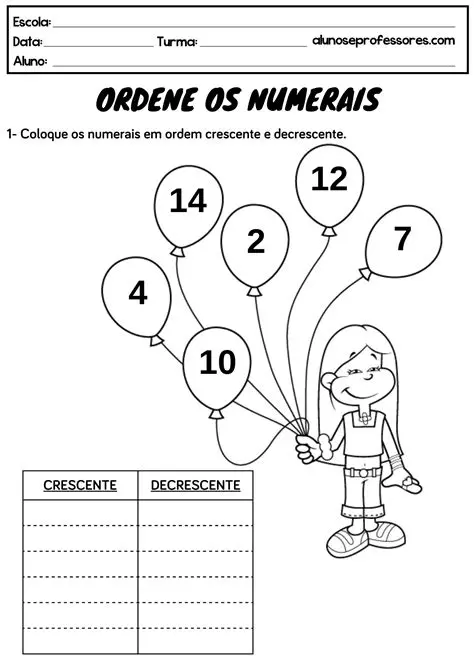 Perguntas e Respostas sobre Ordem Crescente