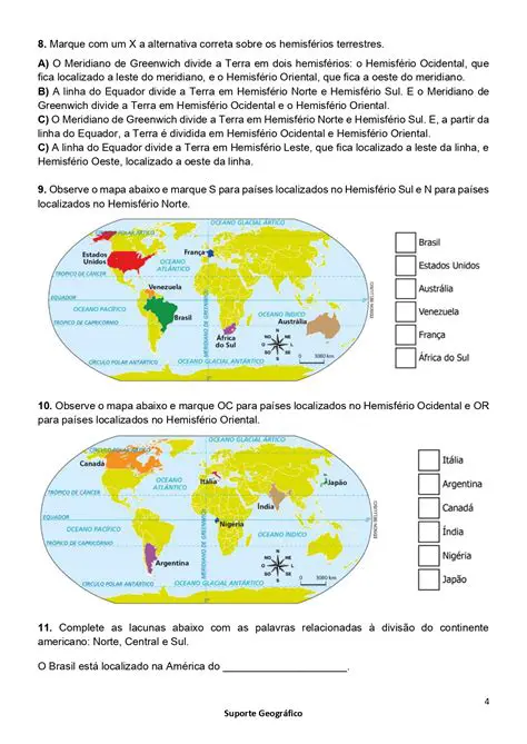 Perguntas e Respostas sobre os Continentes do Planeta Terra