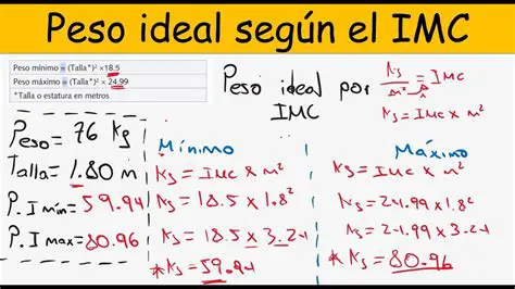 Peso Actual y Peso Deseado
