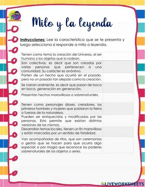 Preguntas y respuestas sobre el mito y la leyenda