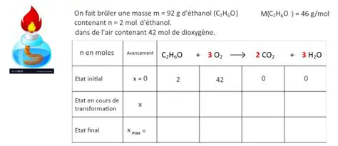Production de produits de combustion