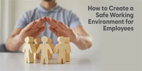 Promote a safe working environment