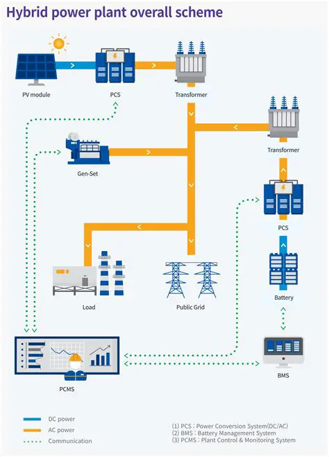 Promote the use of hybrid power plant systems