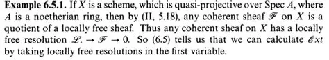 Properties of Locally Free Resolution