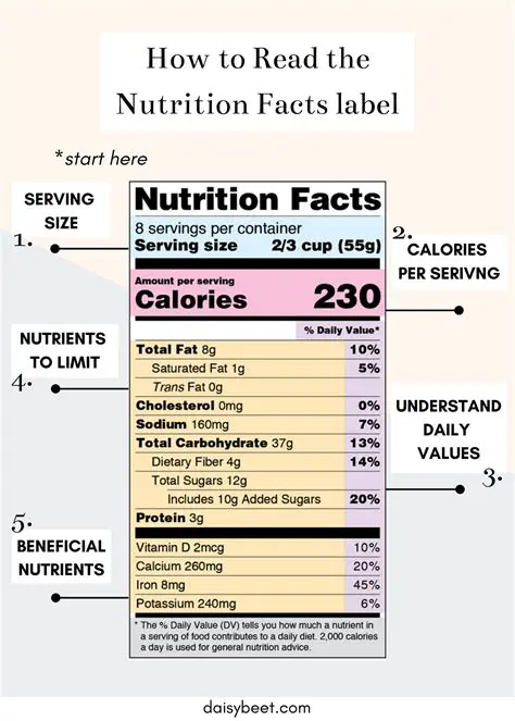 Read the nutritional labels