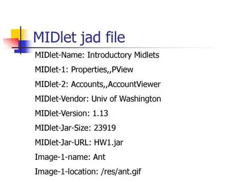 Reading Midlet info from JAR
