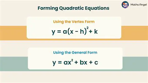 Recalling the General Form of a Quadratic Function