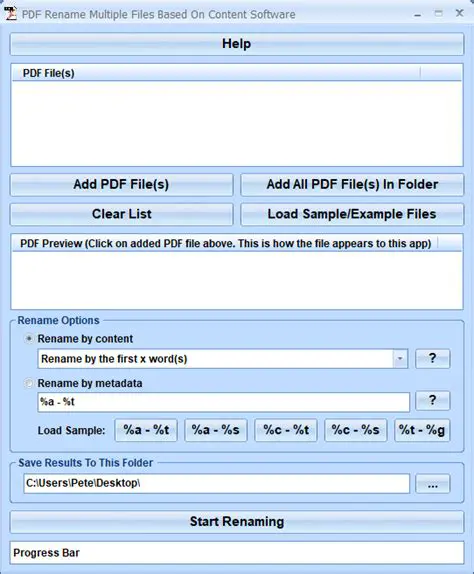 Rename files based on content
