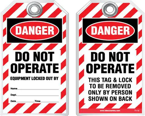 Requirements for Using a Tag by Itself on Equipment That Cannot Be Locked Out