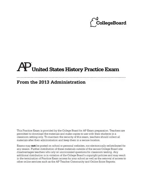 Score Report and History Practice Exam Track
