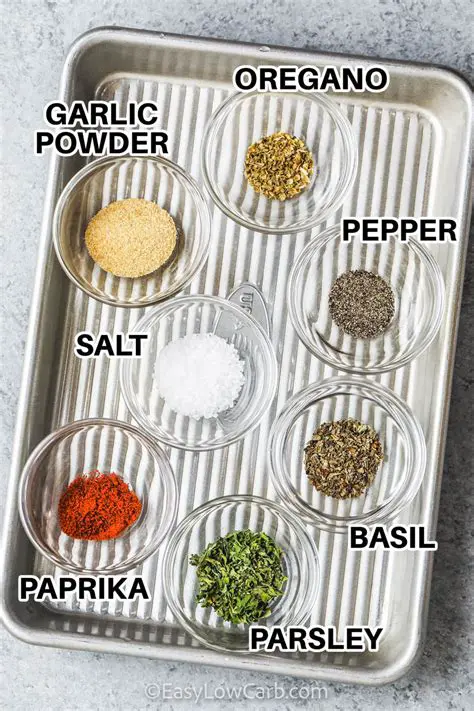 Season with herbs and spices