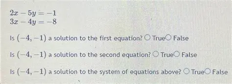 Solution to the First Equation