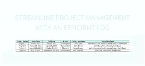Streamline project management