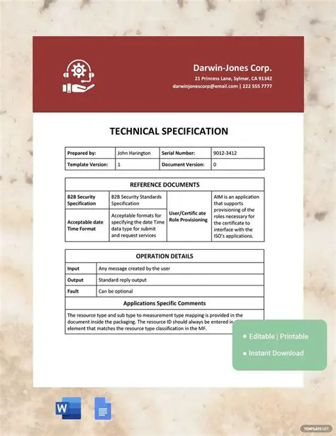 Technical Specifications of the ADI Model