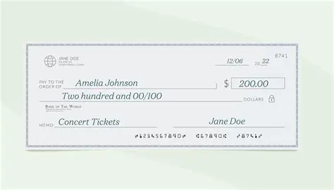 The author wrote something on the check