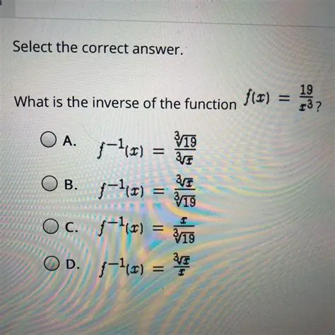 The Correct Inverse Function