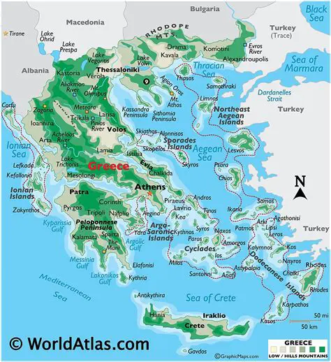 The Geography of Greek Islands