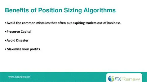 The Importance of Position Sizing Algorithms