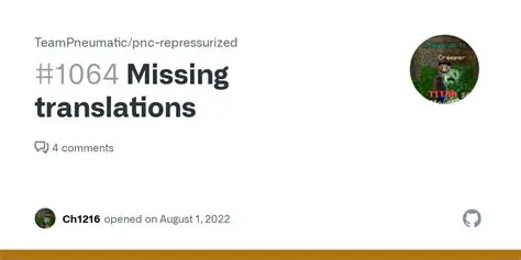 The Issue of Missing Translations