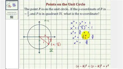 To Find the Point on the Circle