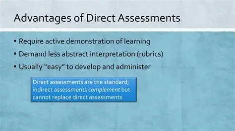 Understanding Indirect Assessments