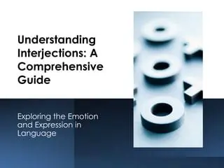 Understanding Interjections