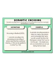 Understanding Semantic Encoding