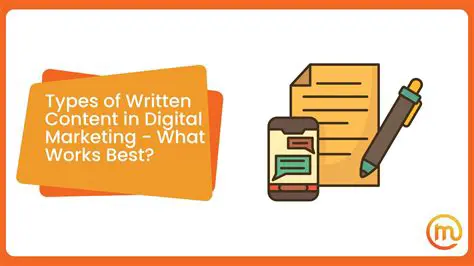 Understanding the Different Types of Written Content