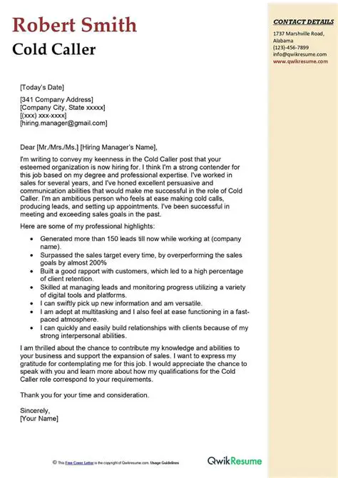 Understanding the Purpose of a Cold Cover Letter