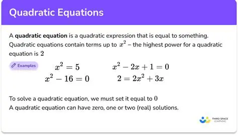 Understanding the Quadratic Expressions