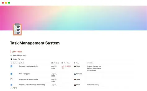 Use a task management system