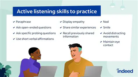 Use active listening techniques