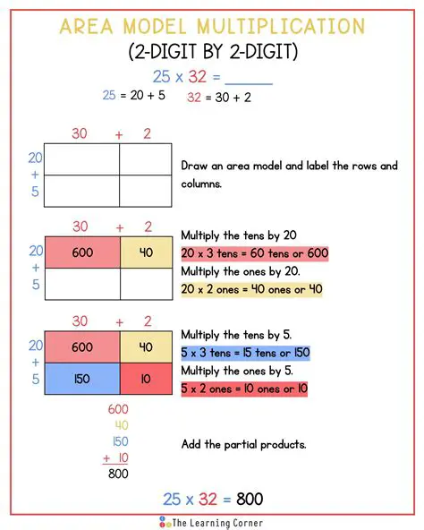 Using the Area Model to Simplify the Product